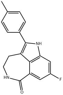 6H-Pyrrolo[4,3,2-ef][2]benzazepin-6-one, 8-fluoro-1,3,4,5-tetrahydro-2-(4-methylphenyl)- Structure