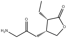 2(3H)-Furanone, 4-(3-amino-2-oxopropyl)-3-ethyldihydro-, (3S-cis)- (9CI) Structure