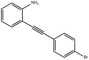 Benzenamine, 2-[2-(4-bromophenyl)ethynyl]- Structure