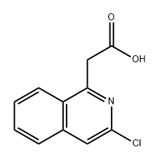1-Isoquinolineacetic acid, 3-chloro- Structure