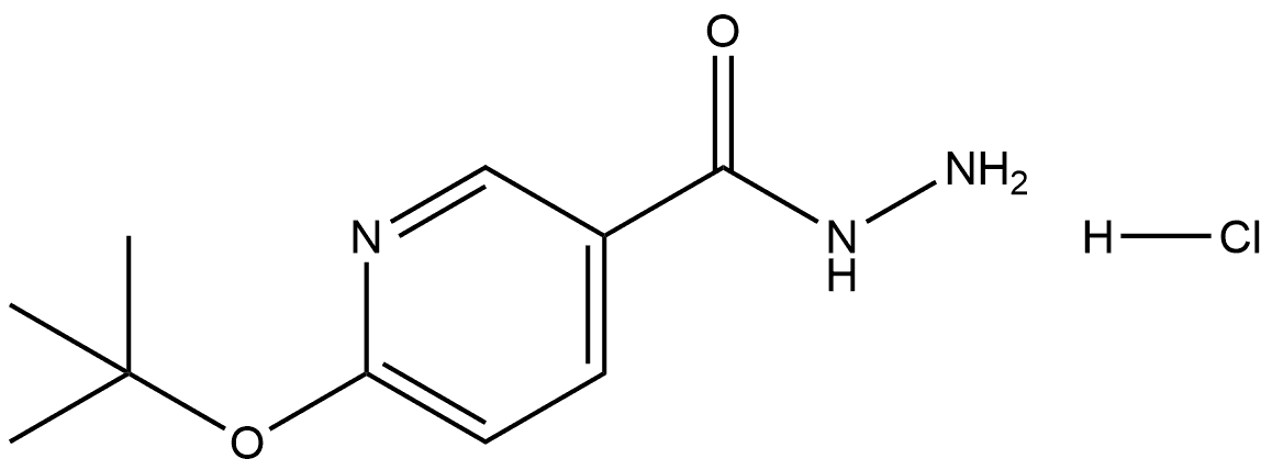 3-Pyridinecarboxylic acid, 6-(1,1-dimethylethoxy)-, hydrazide, hydrochloride ... Structure