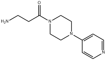 1-Propanone, 3-amino-1-[4-(4-pyridinyl)-1-piperazinyl]- Structure