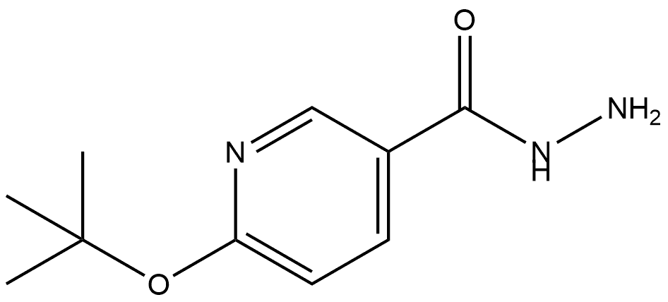 6-(1,1-Dimethylethoxy)-3-pyridinecarboxylic acid hydrazide Structure