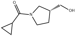 Methanone, cyclopropyl[(3R)-3-(hydroxymethyl)-1-pyrrolidinyl]- Structure