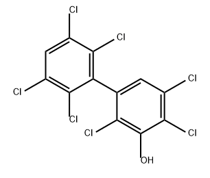 [1,1'-Biphenyl]-3-ol, 2,2',3',4,5,5',6'-heptachloro- Structure