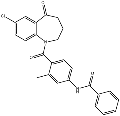 Benzamide, N-[4-[(7-chloro-2,3,4,5-tetrahydro-5-oxo-1H-1-benzazepin-1-yl)carbonyl]-3-methylphenyl]- Structure