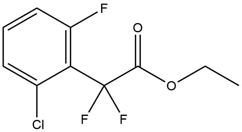 Ethyl 2-chloro-α,α,6-trifluorobenzeneacetate Structure