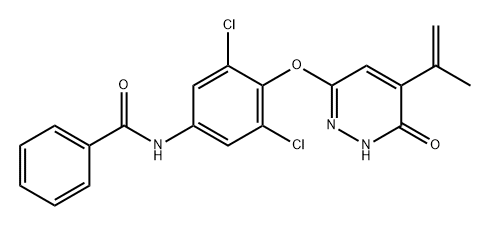 Benzamide, N-[3,5-dichloro-4-[[1,6-dihydro-5-(1-methylethenyl)-6-oxo-3-pyridazinyl]oxy]phenyl]- 구조식 이미지