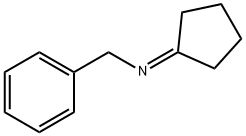 Benzenemethanamine, N-cyclopentylidene- Structure