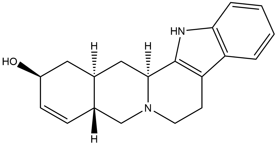 Yohimban-17-ol, 18,19-didehydro-, (17β)- (9CI) Structure