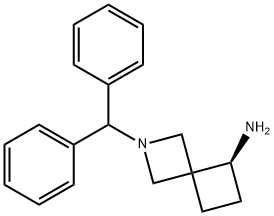 2-Azaspiro[3.3]heptan-5-amine, 2-(diphenylmethyl)-, (5S)- Structure