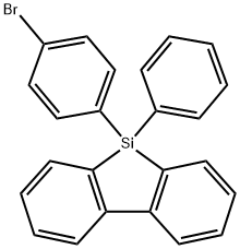 9H-9-Silafluorene, 9-(4-bromophenyl)-9-phenyl- Structure