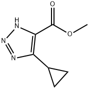 1H-1,2,3-Triazole-5-carboxylic acid, 4-cyclopropyl-, methyl ester Structure