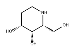 3,4-Piperidinediol, 2-(hydroxymethyl)-, (2R,3S,4R)- Structure