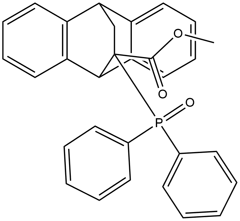 9,10-Ethanoanthracene-11-carboxylic acid, 11-(diphenylphosphinyl)-9,10-dihydro-, methyl ester Structure