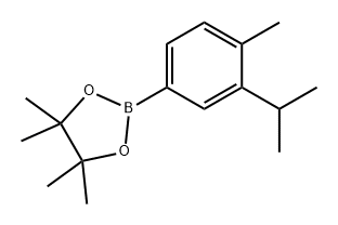 1,3,2-Dioxaborolane, 4,4,5,5-tetramethyl-2-[4-methyl-3-(1-methylethyl)phenyl]- 구조식 이미지