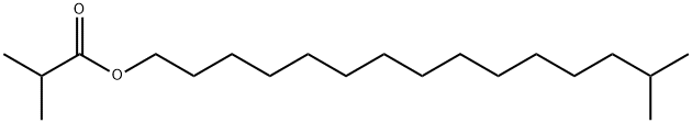 Propanoic acid, 2-methyl-, 14-methylpentadecyl ester Structure