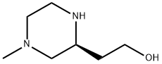 2-Piperazineethanol, 4-methyl-, (2S)- Structure