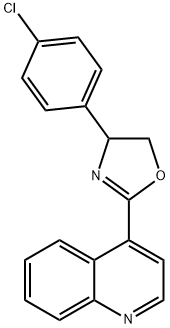4-(4-Chlorophenyl)-2-(quinolin-4-yl)-4,5-dihydrooxazole 구조식 이미지