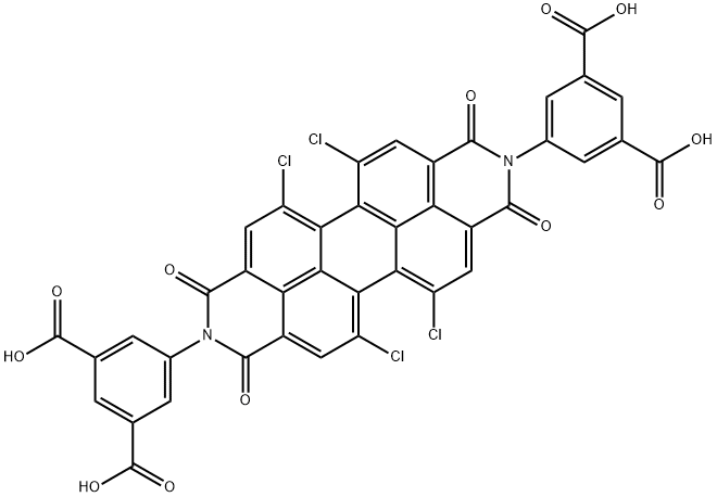 1,6,7,12-tetrachloropylene di-m-phthalic acid amide 구조식 이미지