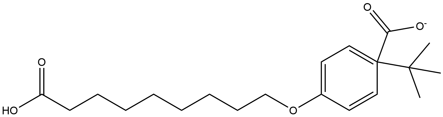 1-(1,1-Dimethylethyl) 4-[(8-carboxyoctyl)oxy]benzoate Structure