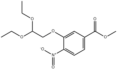 Benzoic acid, 3-(2,2-diethoxyethoxy)-4-nitro-, methyl ester Structure