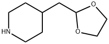 Piperidine, 4-(1,3-dioxolan-2-ylmethyl)- Structure