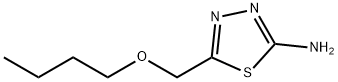 5-(Butoxymethyl)-1,3,4-thiadiazol-2-amine 구조식 이미지