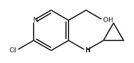 3-Pyridinemethanol, 6-chloro-4-(cyclopropylamino)- Structure