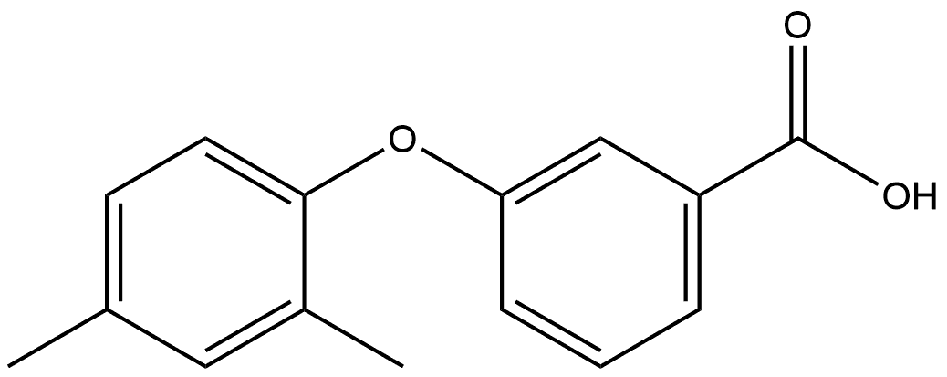 3-(2,4-Dimethylphenoxy)benzoic acid Structure