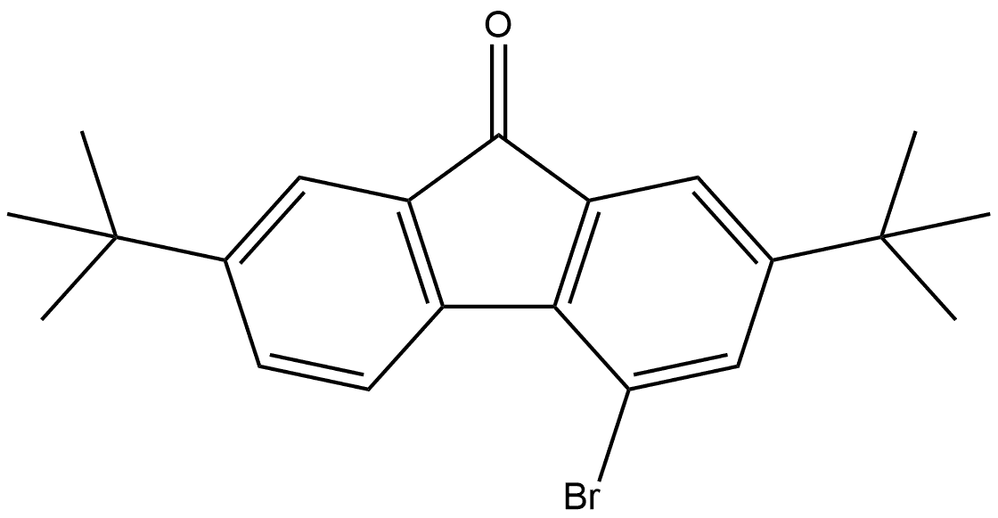 4-Bromo-2,7-bis(1,1-dimethylethyl)-9H-fluoren-9-one Structure