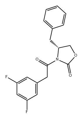 2-Oxazolidinone, 3-[2-(3,5-difluorophenyl)acetyl]-4-(phenylmethyl)-, (4R)- Structure