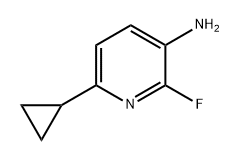 3-Pyridinamine, 6-cyclopropyl-2-fluoro- 구조식 이미지