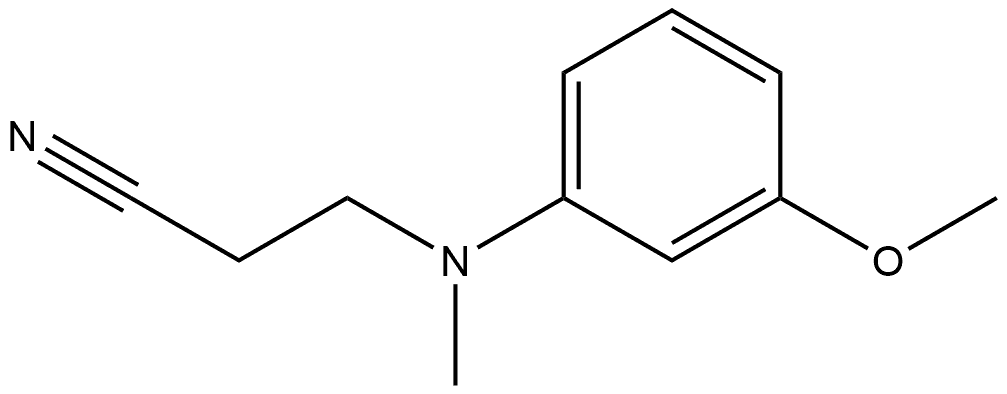 3-{[(3-methoxyphenyl)methyl]amino}propanenitrile 구조식 이미지