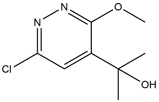 4-Pyridazinemethanol, 6-chloro-3-methoxy-α,α-dimethyl- Structure