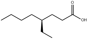 Octanoic acid, 4-ethyl-, (4S)- Structure