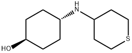 trans-4-[(Tetrahydro-2H-thiopyran-4-yl)amino]cyclohexanol Structure