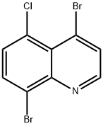 4,8-Dibromo-5-chloroquinoline 구조식 이미지