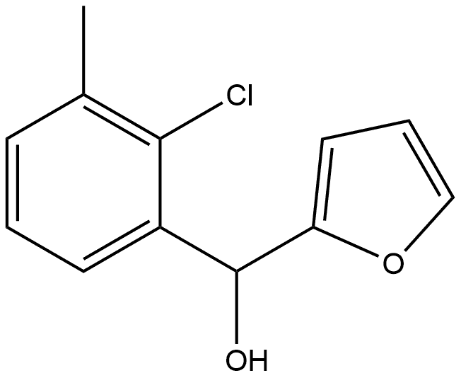 (2-chloro-3-methylphenyl)(furan-2-yl)methanol Structure