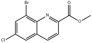 methyl 8-bromo-6-chloroquinoline-2-carboxylate Structure