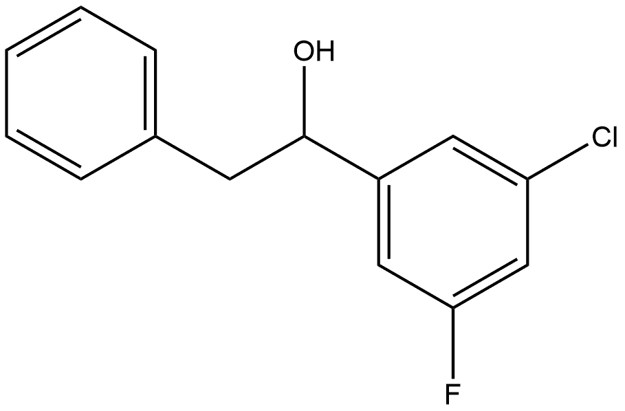 α-(3-Chloro-5-fluorophenyl)benzeneethanol 구조식 이미지