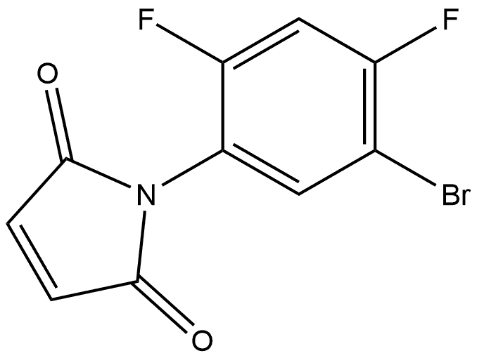 1-(5-Bromo-2,4-difluorophenyl)-1H-pyrrole-2,5-dione Structure