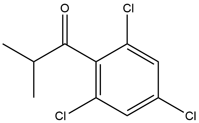 2-Methyl-1-(2,4,6-trichlorophenyl)-1-propanone Structure