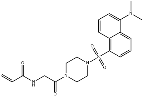 2-Propenamide, N-[2-[4-[[5-(dimethylamino)-1-naphthalenyl]sulfonyl]-1-piperazinyl]-2-oxoethyl]- Structure