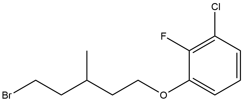 1-[(5-Bromo-3-methylpentyl)oxy]-3-chloro-2-fluorobenzene Structure