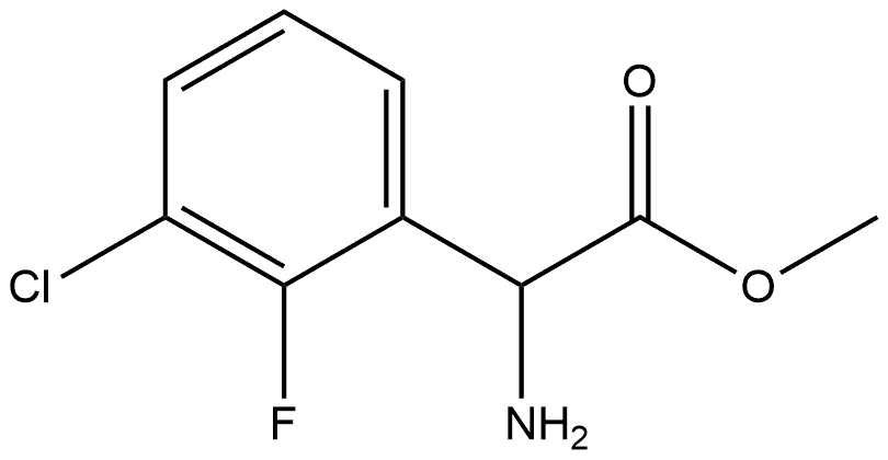 methyl-2-amino-2-(3-chloro-2-fluorophenyl)acetate Structure