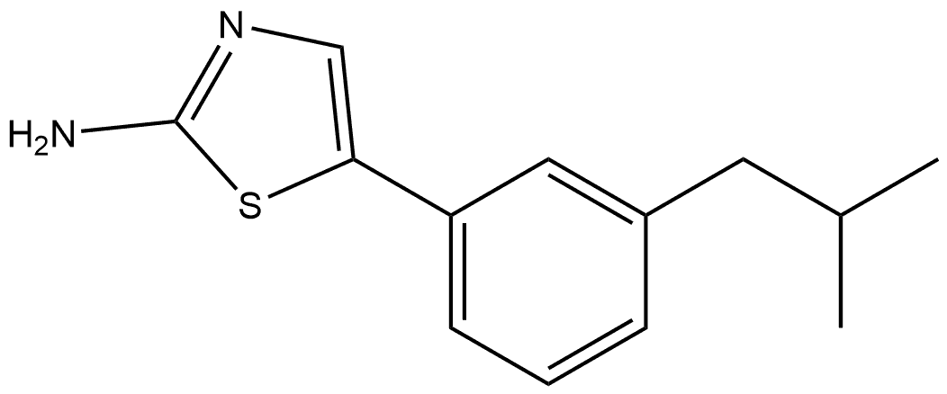 5-(3-Isobutylphenyl)thiazol-2-amine Structure