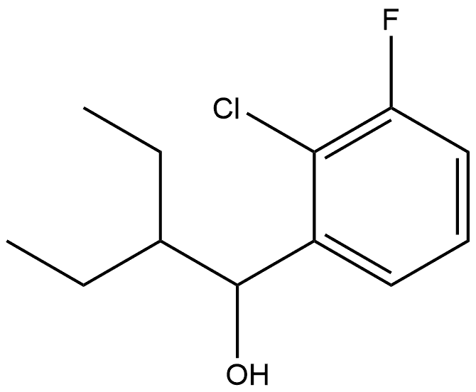 2-Chloro-α-(1-ethylpropyl)-3-fluorobenzenemethanol Structure