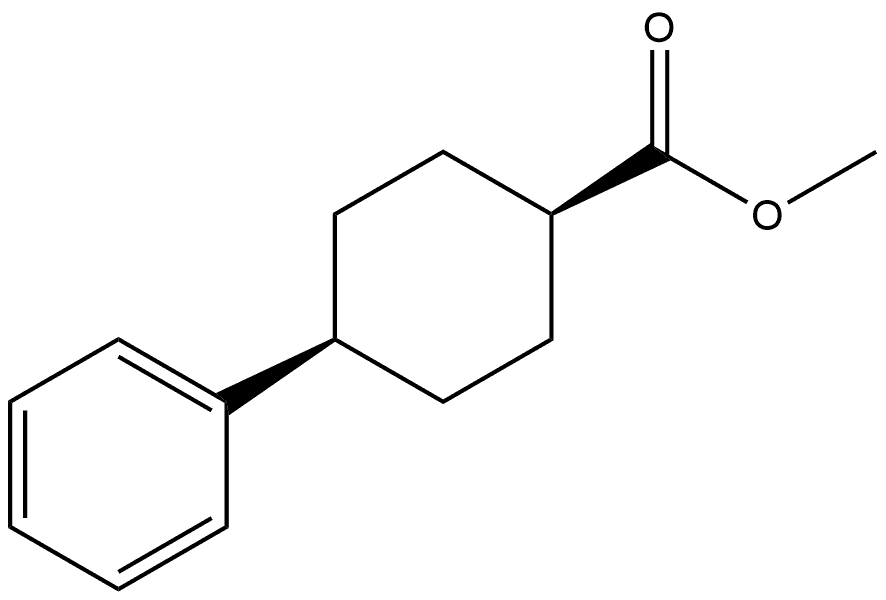 Methyl cis-4-phenylcyclohexanecarboxylate Structure