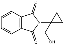 1H-Isoindole-1,3(2H)-dione, 2-[1-(hydroxymethyl)cyclopropyl]- Structure